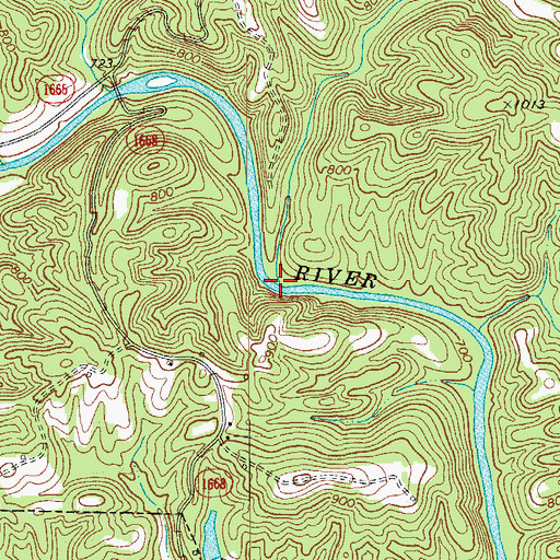Topographic Map of Sandy Run, NC