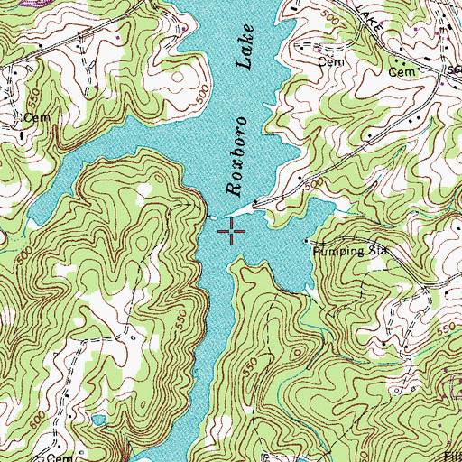 Topographic Map of Satterfield Creek, NC