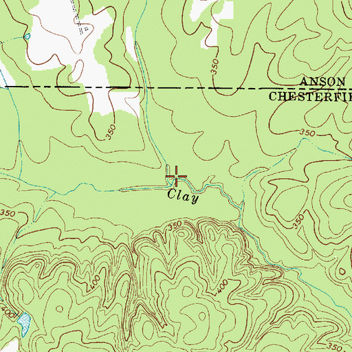Topographic Map of Savannah Branch, NC