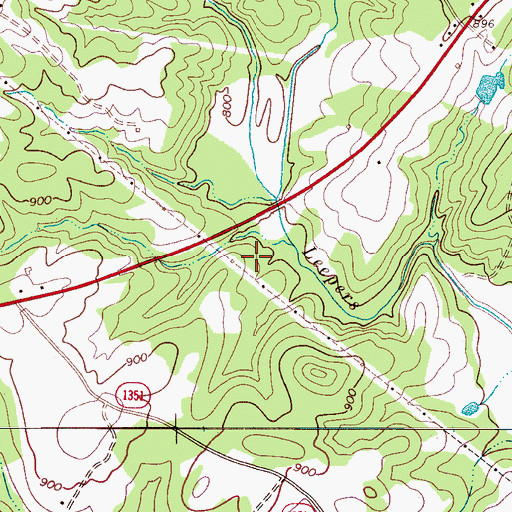 Topographic Map of Sawmill Branch, NC