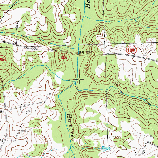 Topographic Map of Sawmill Creek, NC