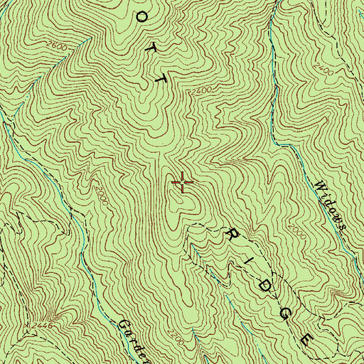 Topographic Map of Scott Ridge, NC