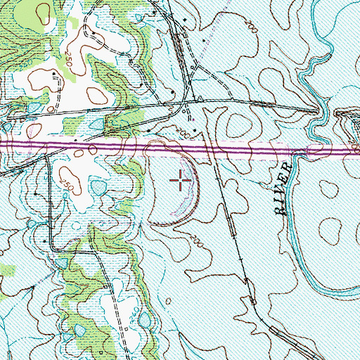 Topographic Map of Seaforth Lake, NC