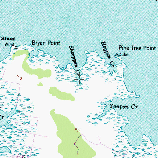 Topographic Map of Sheeppen Creek, NC