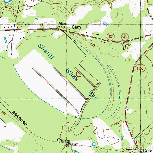 Topographic Map of Sheriff White Bay, NC