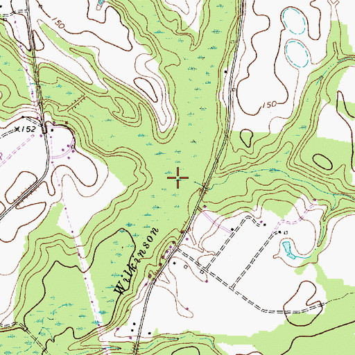 Topographic Map of Short Swamp, NC