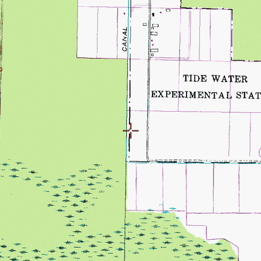 Topographic Map of Skinners Canal, NC