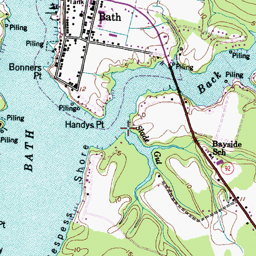 Topographic Map of Slade Gut, NC
