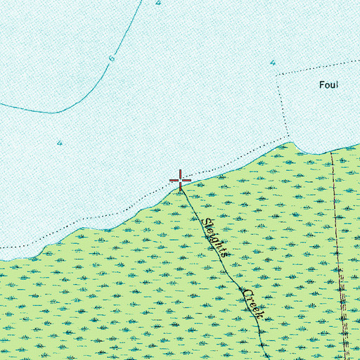 Topographic Map of Sleights Creek, NC
