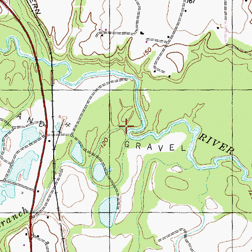 Topographic Map of Smith Branch, NC