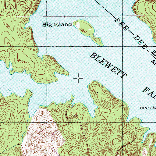 Topographic Map of Smith Creek, NC