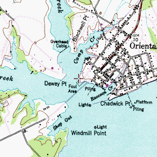 Topographic Map of Smith Creek, NC