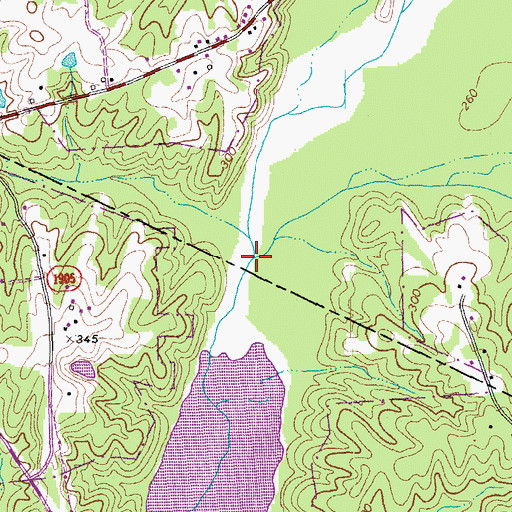 Topographic Map of Smith Creek, NC