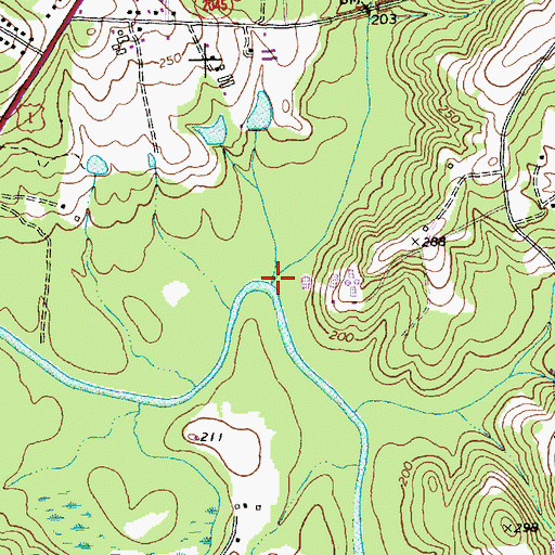 Topographic Map of Smith Creek, NC
