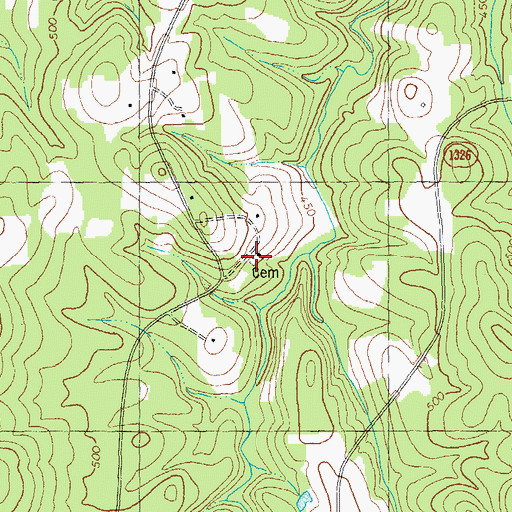Topographic Map of Smith School, NC