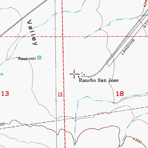 Topographic Map of Rancho San Jose, AZ