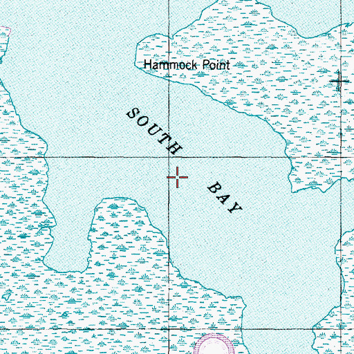 Topographic Map of South Bay, NC