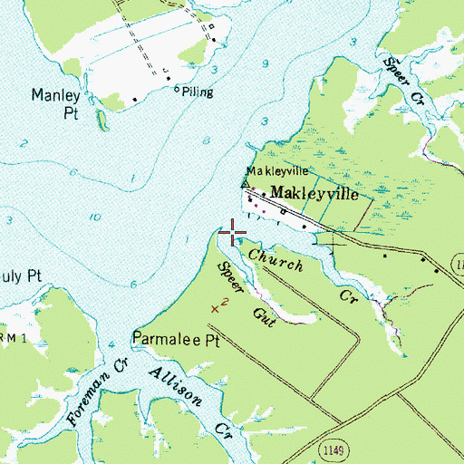 Topographic Map of Speer Gut, NC