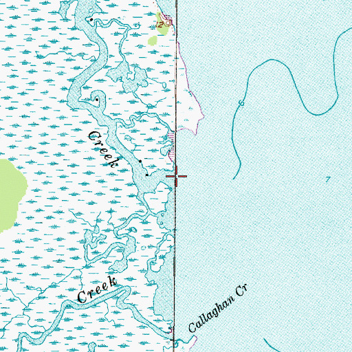 Topographic Map of Spencer Creek, NC