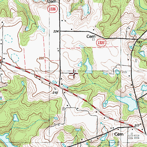 Topographic Map of Spilona, NC