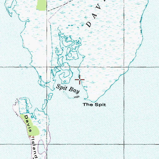 Topographic Map of Spit Bay, NC