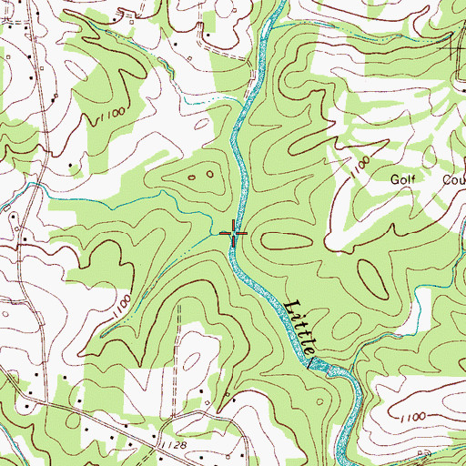 Topographic Map of Spring Creek, NC