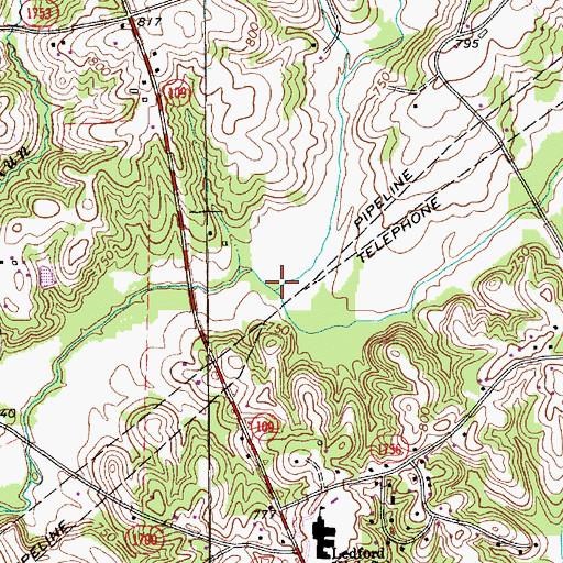 Topographic Map of Spurgeon Creek, NC