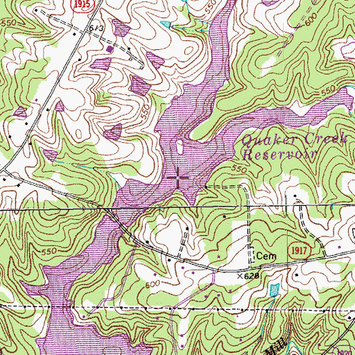 Topographic Map of Stagg Creek, NC