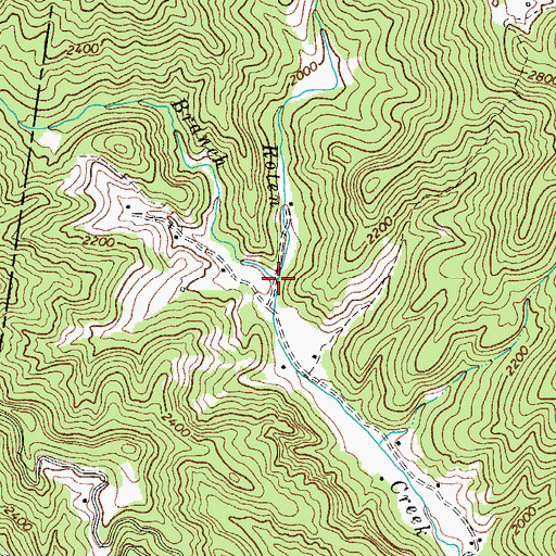 Topographic Map of Stanley Branch, NC