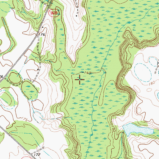 Topographic Map of Steer Branch, NC