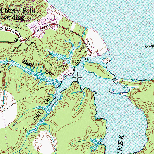 Topographic Map of Still Gut, NC