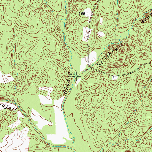 Topographic Map of Stillhouse Branch, NC