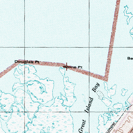 Topographic Map of Stone Point, NC