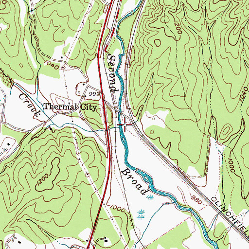Topographic Map of Stoney Creek, NC