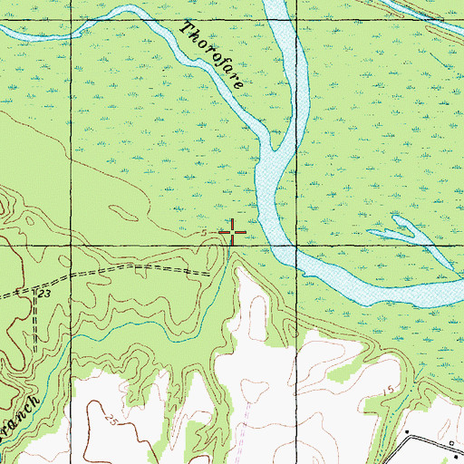 Topographic Map of Stony Branch, NC