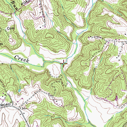 Topographic Map of Stony Creek, NC
