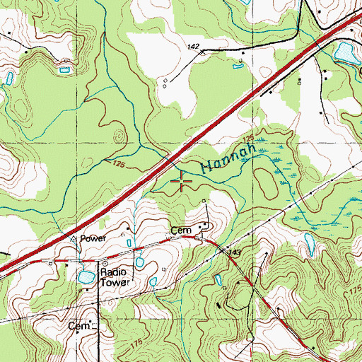Topographic Map of Stony Fork, NC