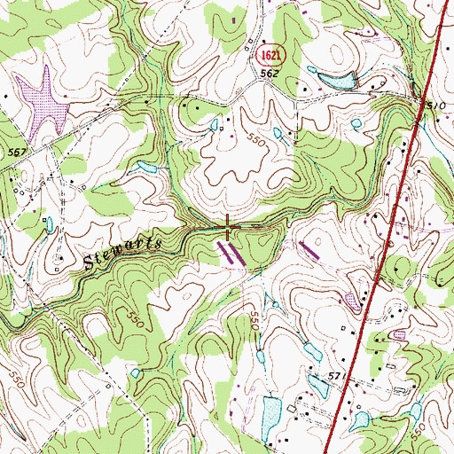 Topographic Map of Stumplick Branch, NC