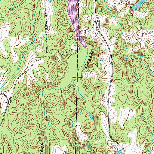 Topographic Map of Sugartree Creek, NC