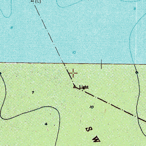 Topographic Map of Swanquarter Bay, NC