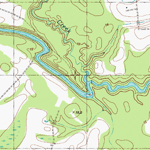 Topographic Map of Swift Creek, NC
