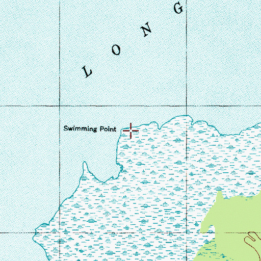 Topographic Map of Swimming Point, NC