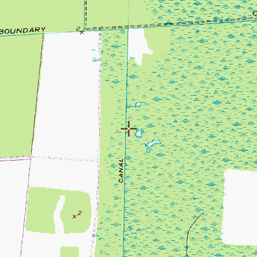 Topographic Map of Swindells Canal, NC