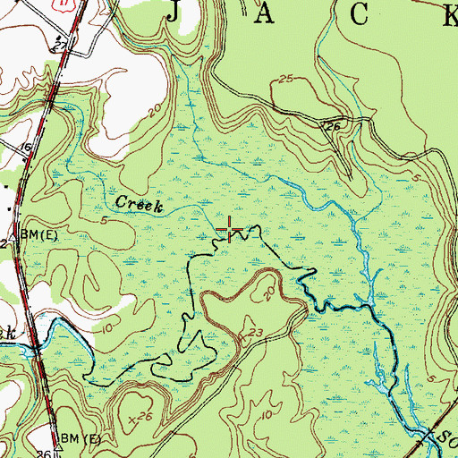 Topographic Map of Tank Creek, NC