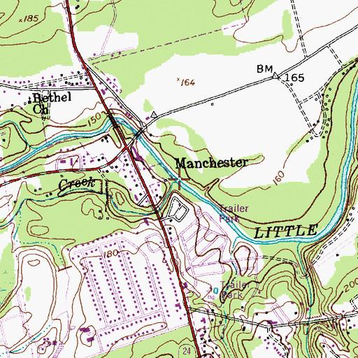 Topographic Map of Tank Creek, NC