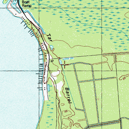 Topographic Map of Tar Barrel, NC