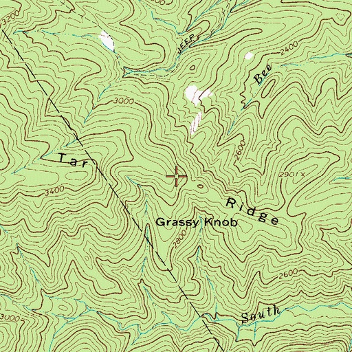 Topographic Map of Tar Ridge, NC