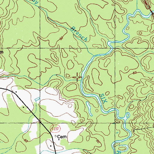 Topographic Map of Tarkill Branch, NC