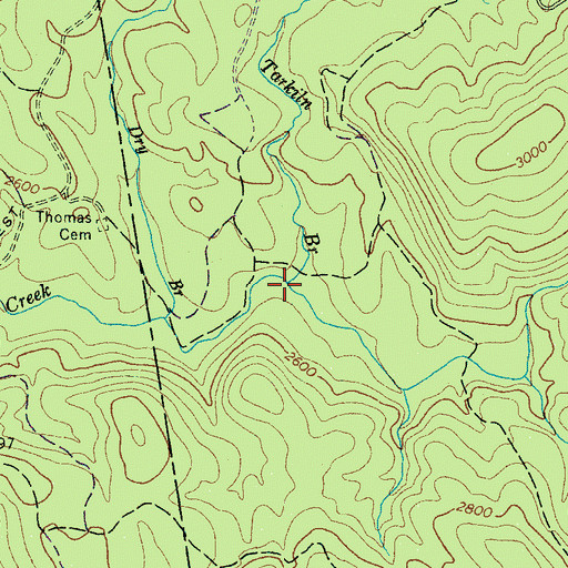 Topographic Map of Tarkiln Branch, NC