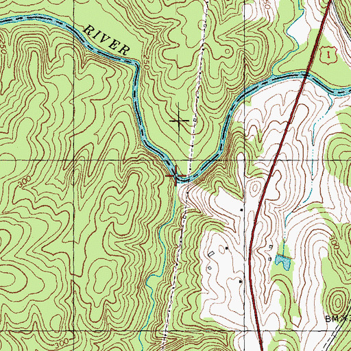 Topographic Map of Taylors Creek, NC